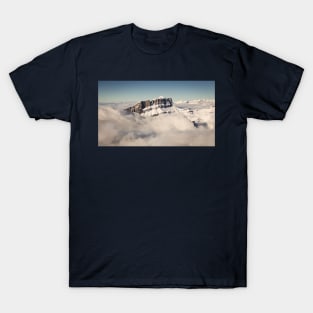 Snow Covered French Mountain Landscape T-Shirt